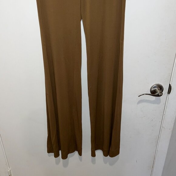 RALPH LAUREN PURPLE LABEL HIGH WAIST FLARED PANTS SIZE 8 TAN - Picture 4 of 11
